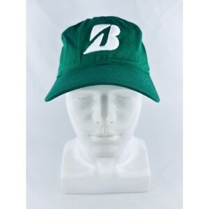 Bridgestone Golf Green Hat Adjustable Baseball Ball Cap Hat 100% Cotton New!